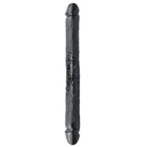 dual head soft dildo black