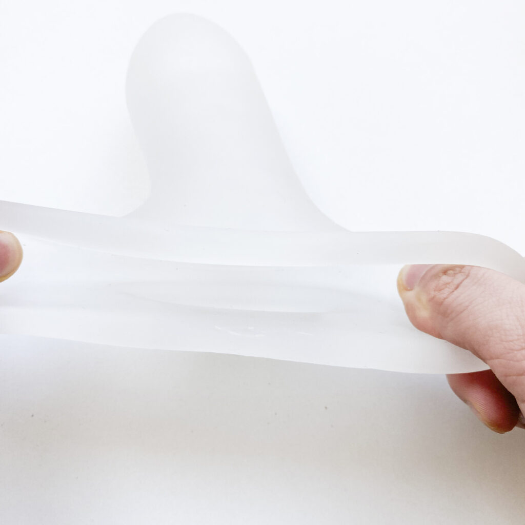 white crystal silicone penis extender condom