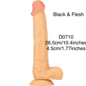 d0710 flesh 26.5*4.5cm realistic dildo